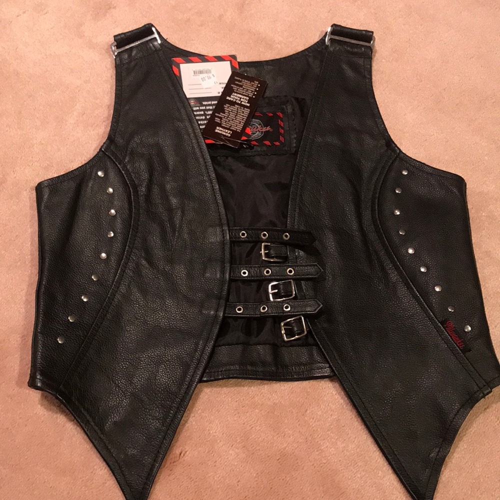 Genuine leather vest